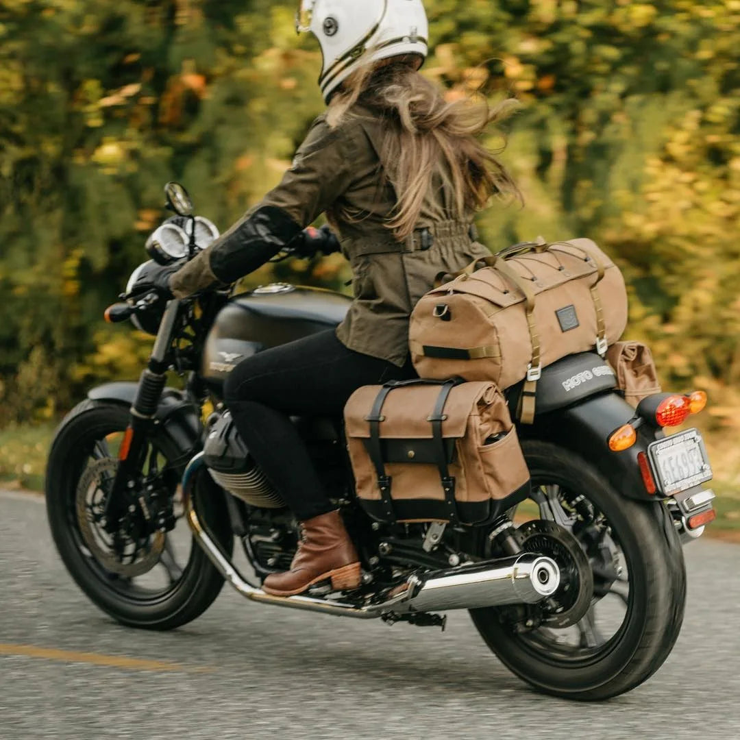 Classic American Retro Design Cylindrical Travel Vintage Bag