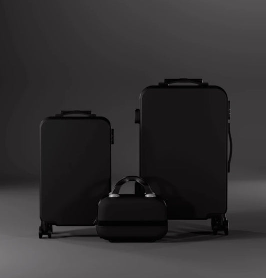 Stylish Black & Minimalistic Design in a Set of 3 Durable Luggages (14,20,24 Inches)