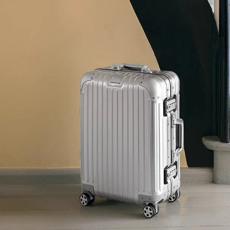 Aluminum - Magnesium Frame & Body Material Minimalistic Design 20" 24" 26" Suitcase
